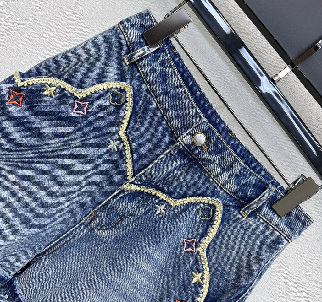 26SS NEW Heavy-duty denim fold-over shorts