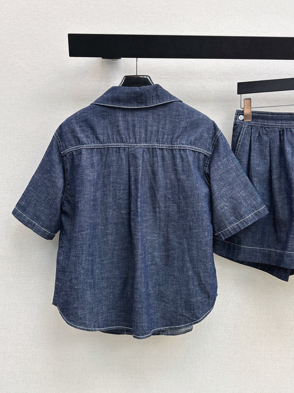 26SS New Letter-Embroidered Denim Set 🖤