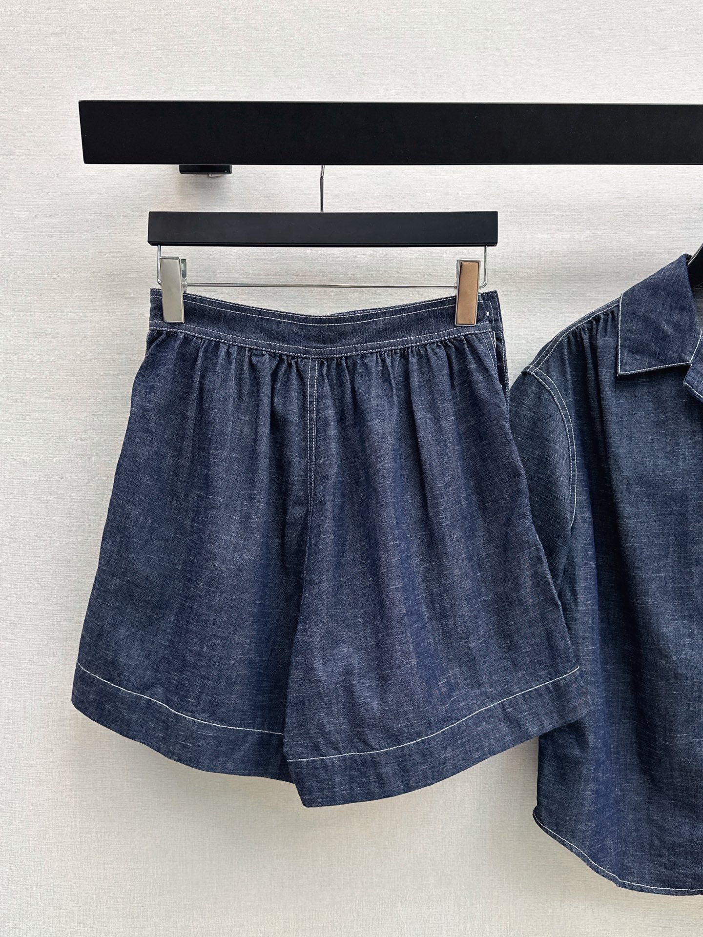 26SS New Letter-Embroidered Denim Set 🖤