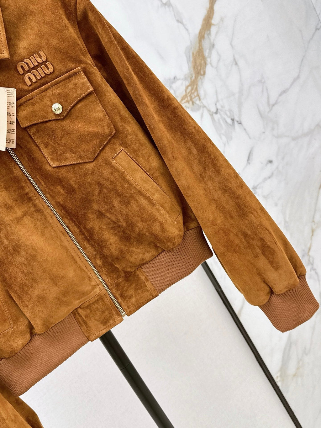 ❤️‍🔥Limited edition❤️‍🔥  26SS New Vintage-Style Brown Suede-Finish Cropped Jacket 🤎