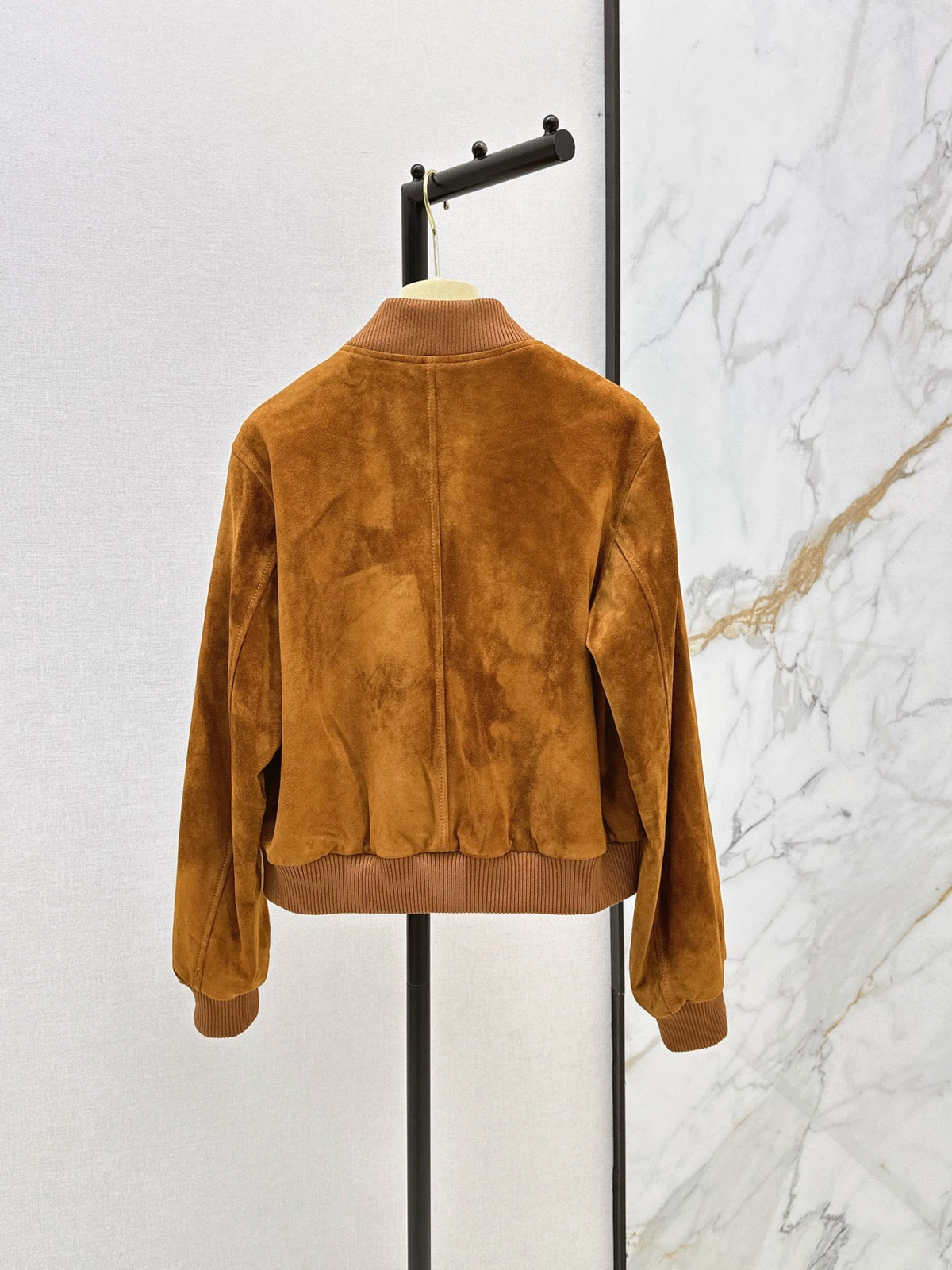 ❤️‍🔥Limited edition❤️‍🔥  26SS New Vintage-Style Brown Suede-Finish Cropped Jacket 🤎
