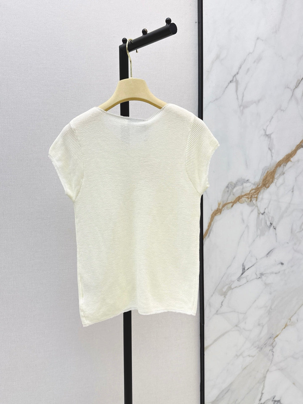 26SS New Summer "Dopamine" Style Drop-Shoulder Knit Top 🩵