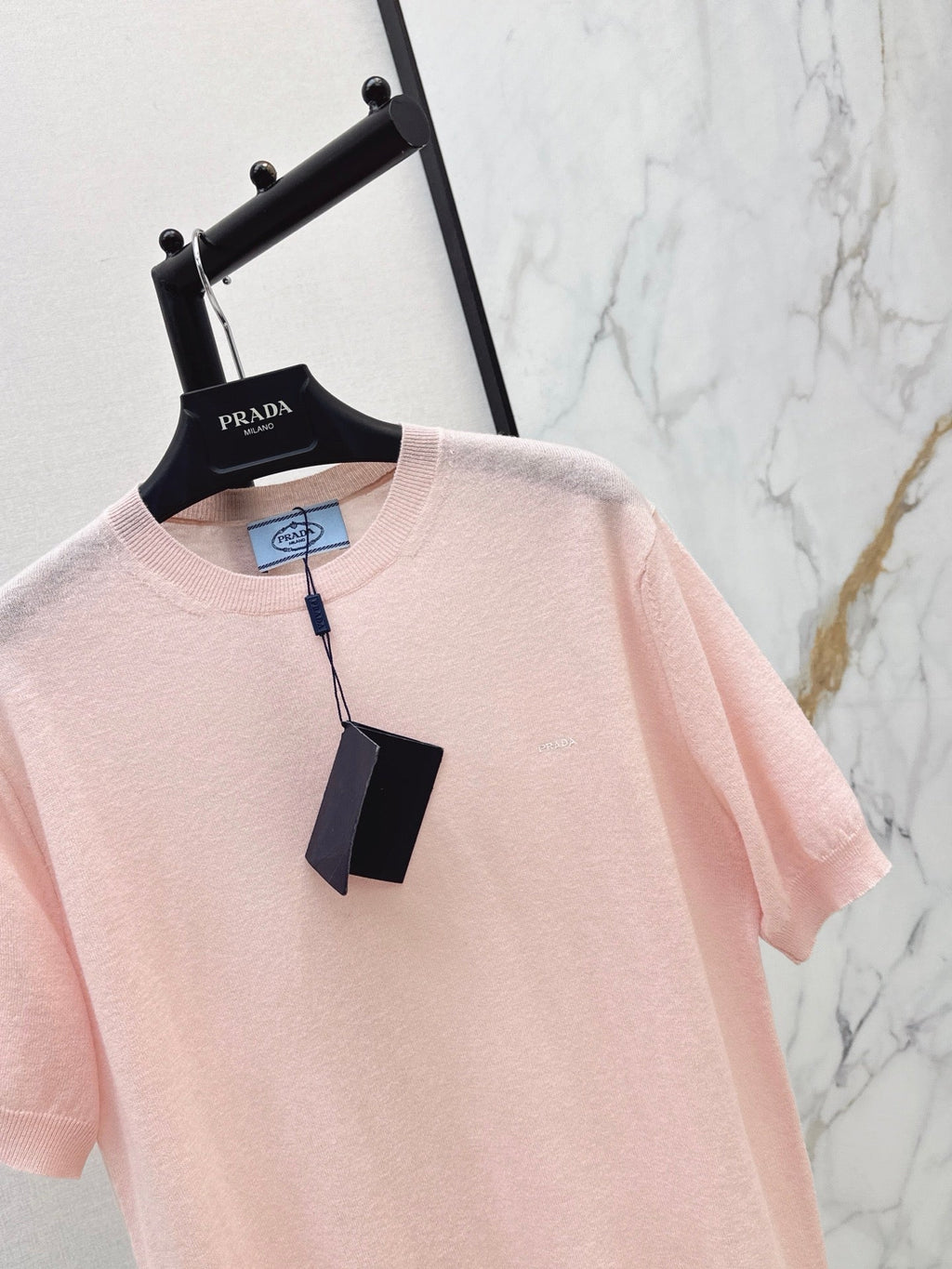 26SS New Pink Short-Sleeved Knit Top 💕