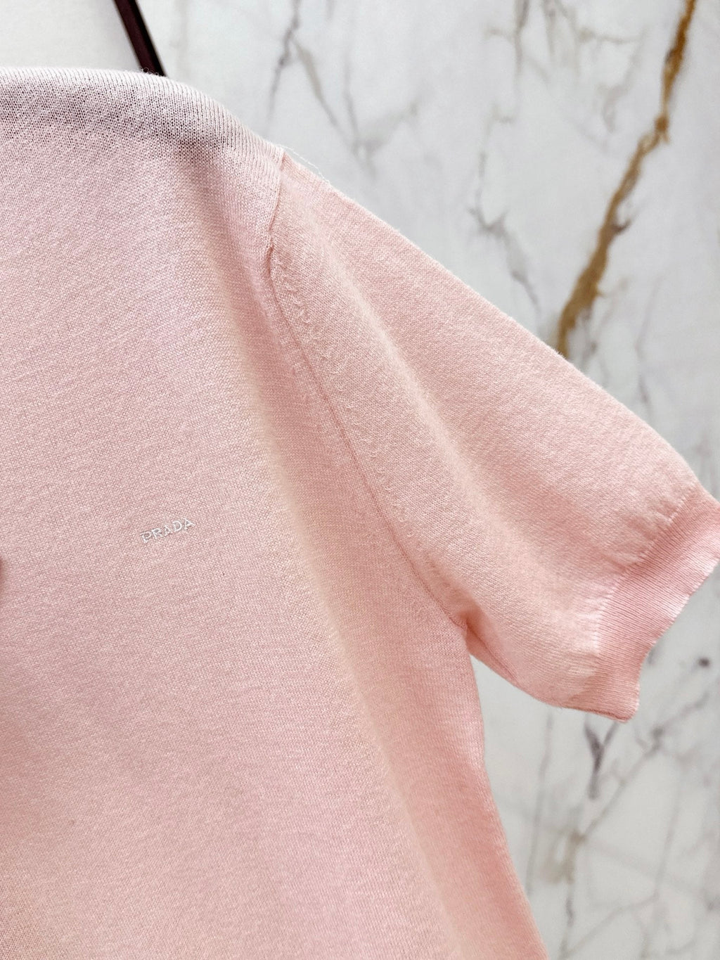 26SS New Pink Short-Sleeved Knit Top 💕
