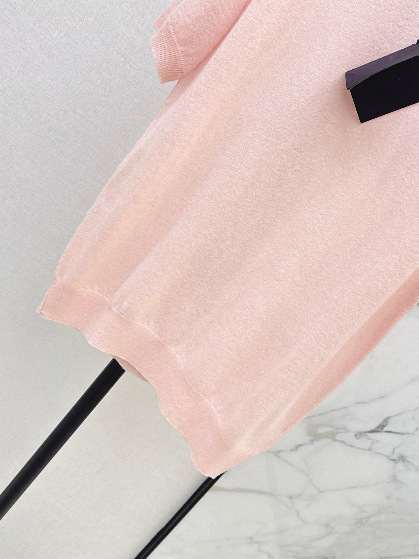 26SS New Pink Short-Sleeved Knit Top 💕