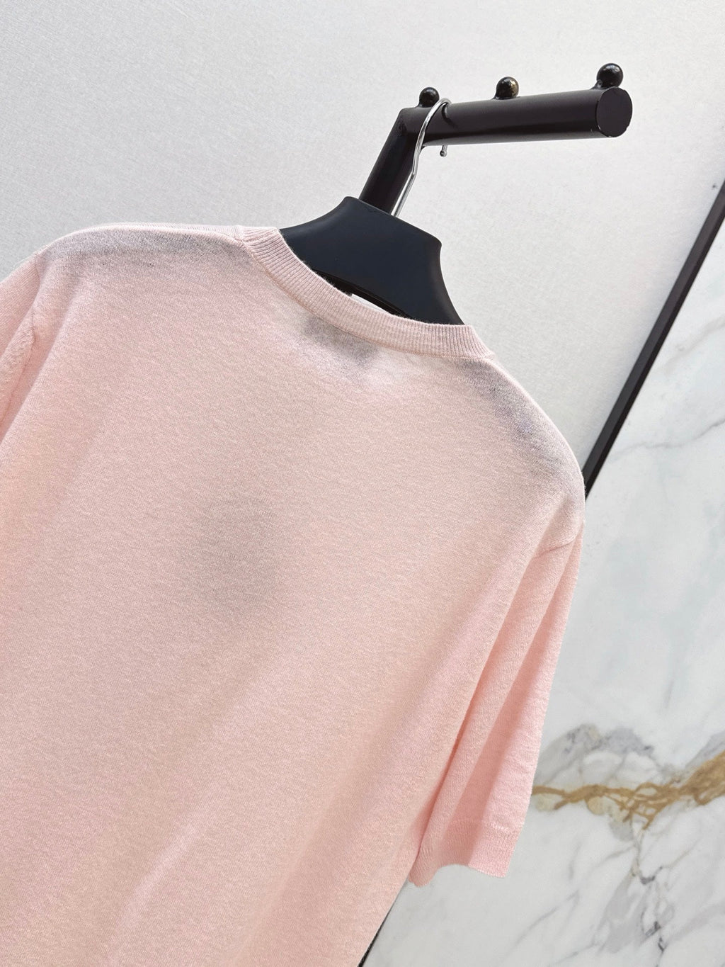 26SS New Pink Short-Sleeved Knit Top 💕
