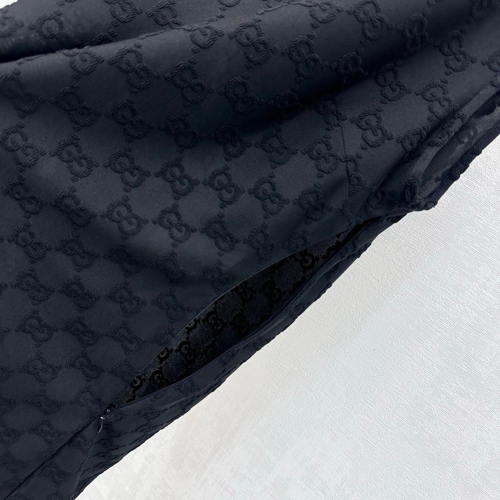 26FW New Jacquard Crew-Neck Vest Dress