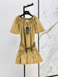 26FW New Khaki Dress with Belt Detail 🤎