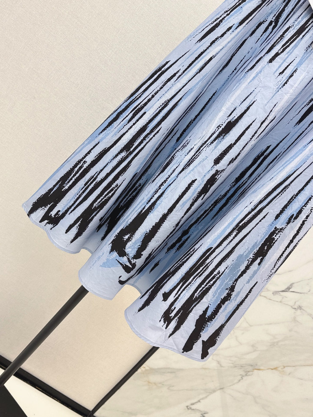 26FW New Resort Collection Printed Skirt with Bow Detail 🩵