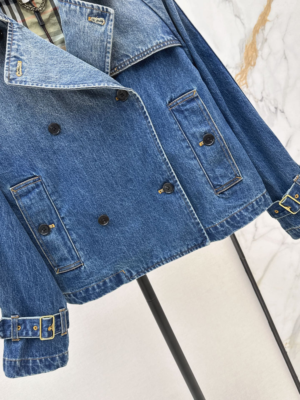 26FW New Vintage-Wash Denim Trench Coat 🩵