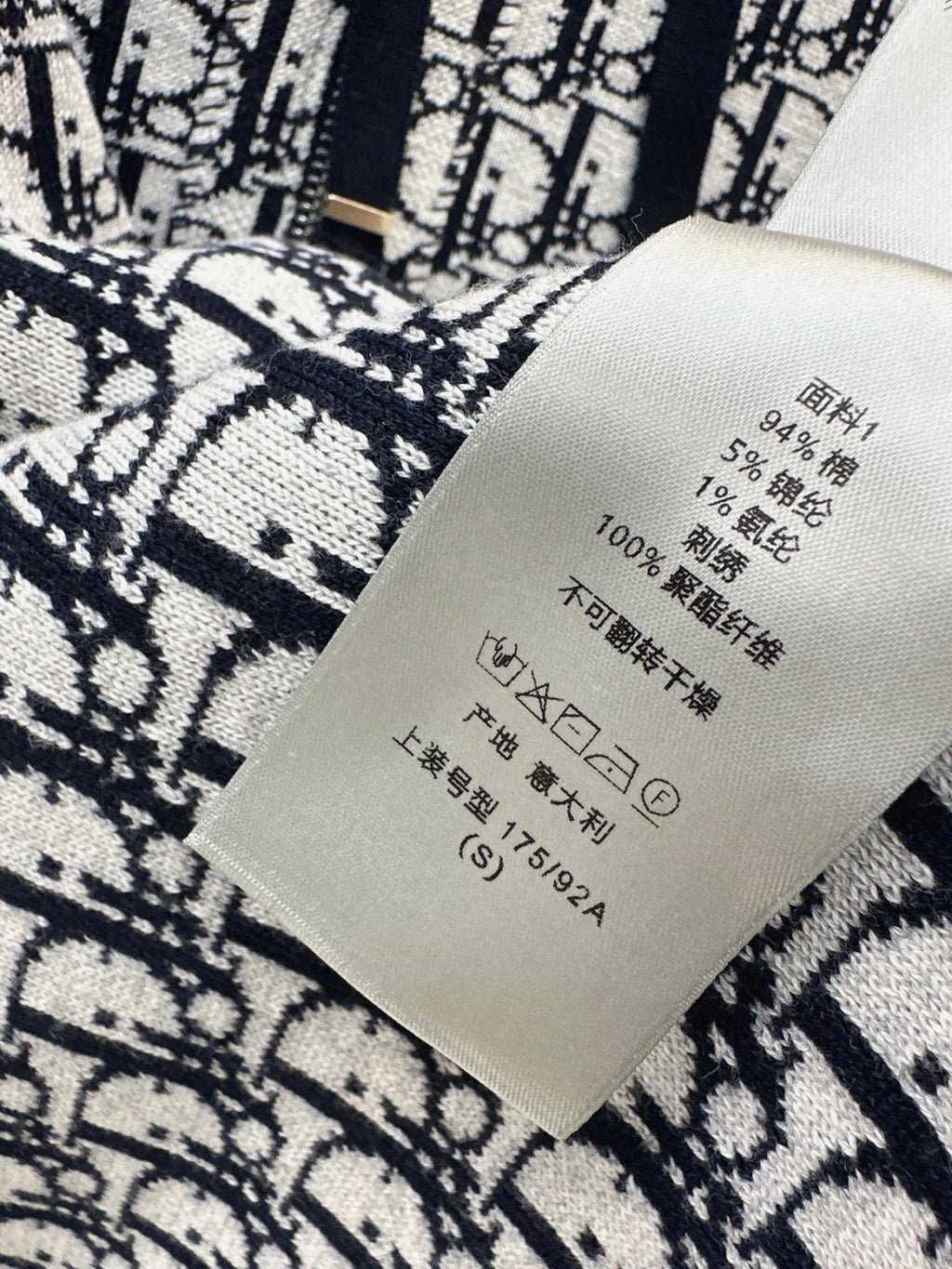 26FW New Unisex Reversible Premium Monogram Logo Zip-Up Cashmere Jacket 🩶