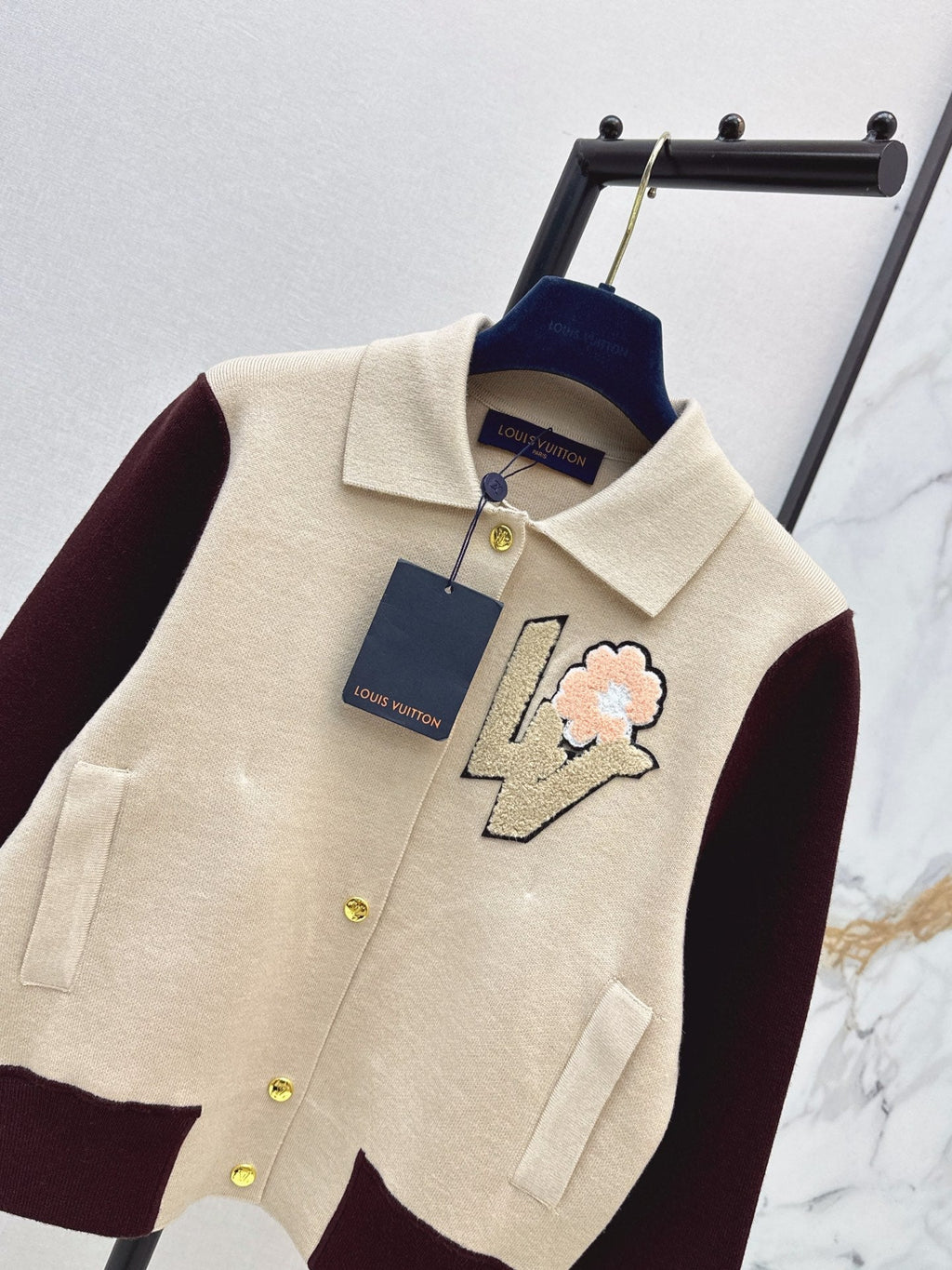 26FW New Color-Block Knit Varsity Jacket 🖤
