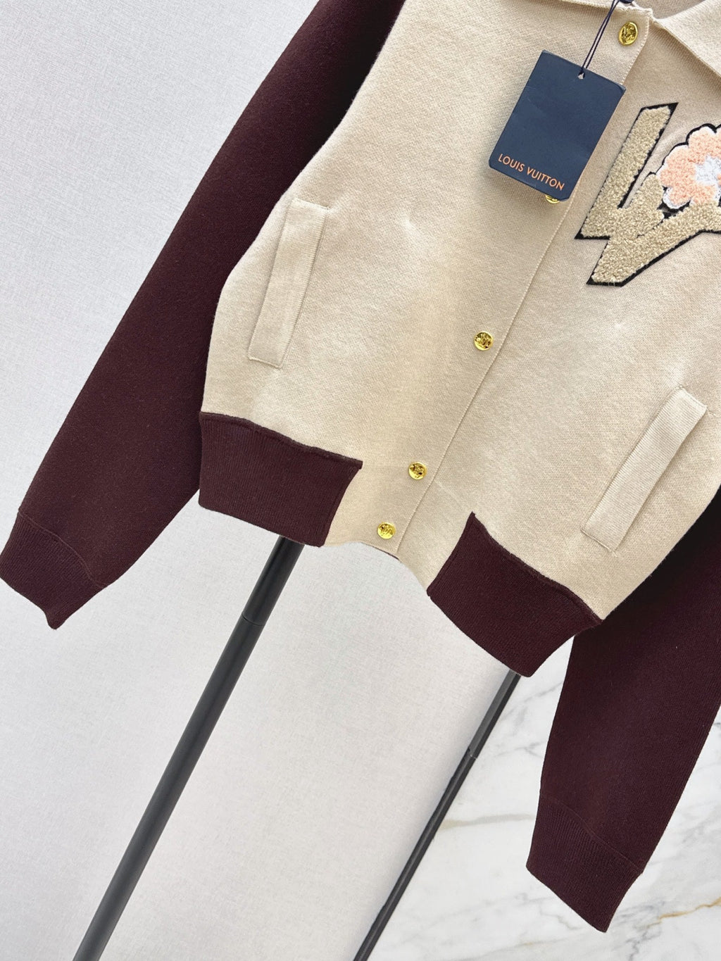26FW New Color-Block Knit Varsity Jacket 🖤