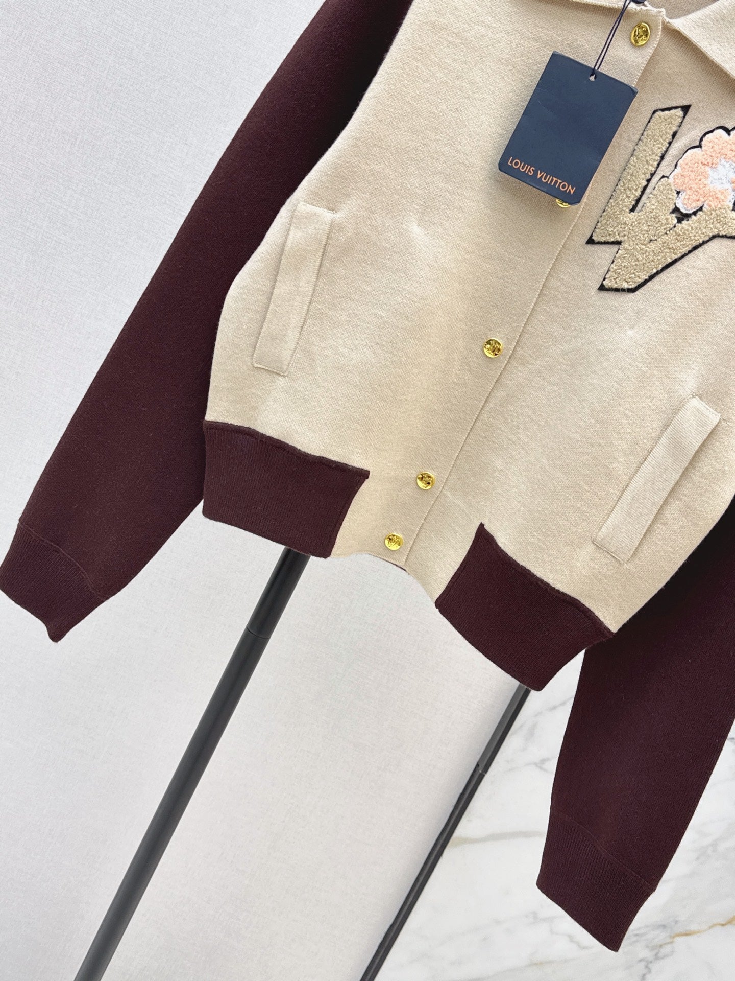 26FW New Color-Block Knit Varsity Jacket 🖤