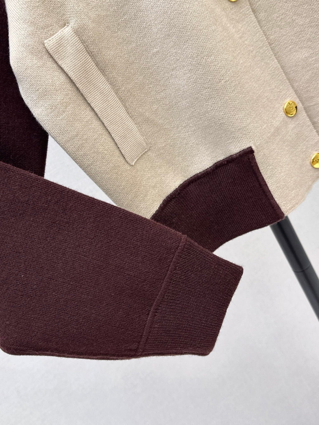 26FW New Color-Block Knit Varsity Jacket 🖤
