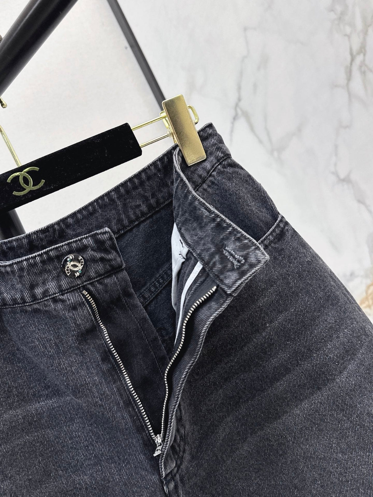 🔥Highest Quality🔥 26FW New Washed Wide-Leg Trousers in Ink Grey 🖤