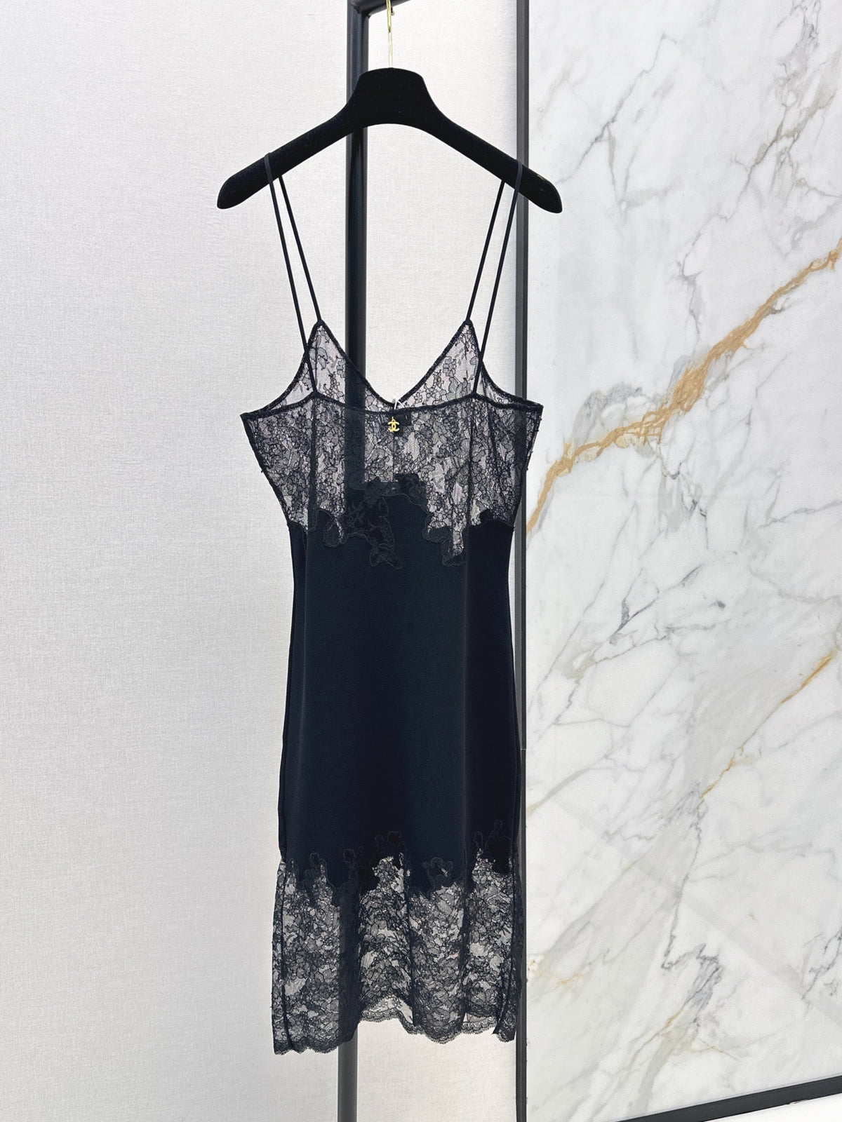 26FW New Patchwork Lace Camisole Dress 🖤