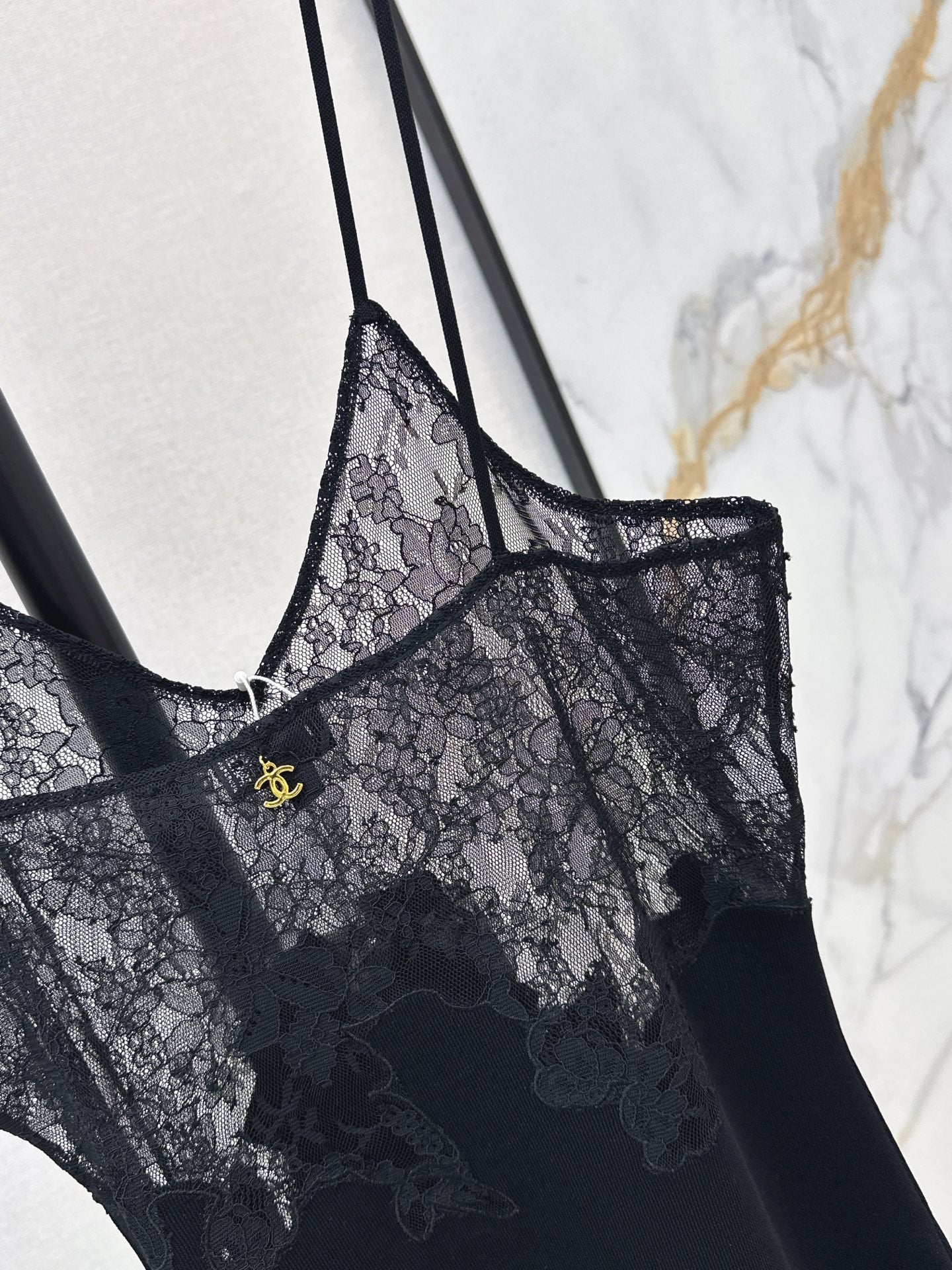 26FW New Patchwork Lace Camisole Dress 🖤