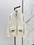 🔥Highest Quality🔥26FW New Classic Wool Knit Jacket with H-Pattern Pocket Detail 🖤