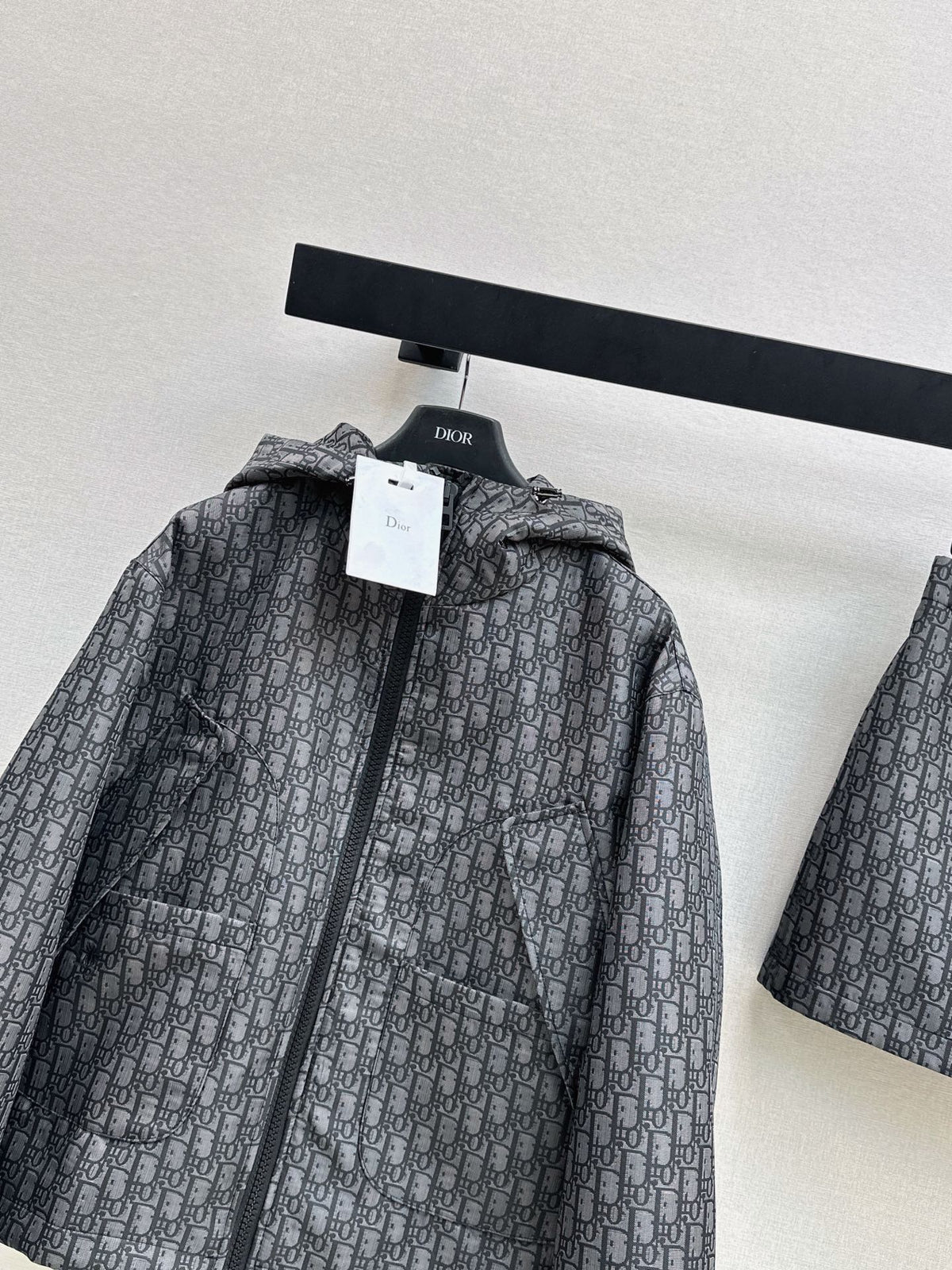 26FW NEW MissD Series Classic Monogram Hooded Jacket 🖤