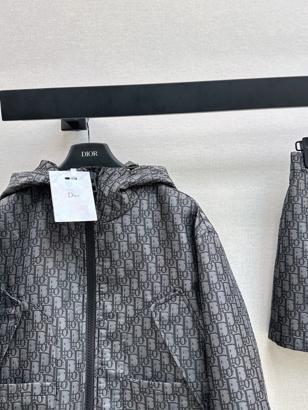 26FW NEW MissD Series Classic Monogram Hooded Jacket 🖤