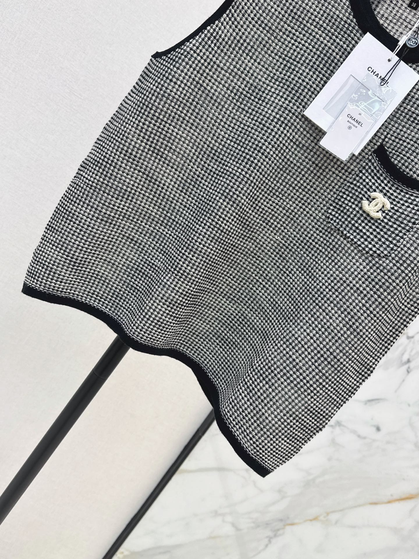 26FW New Vintage-Style Drop-Shoulder Crew-Neck Vest 🖤