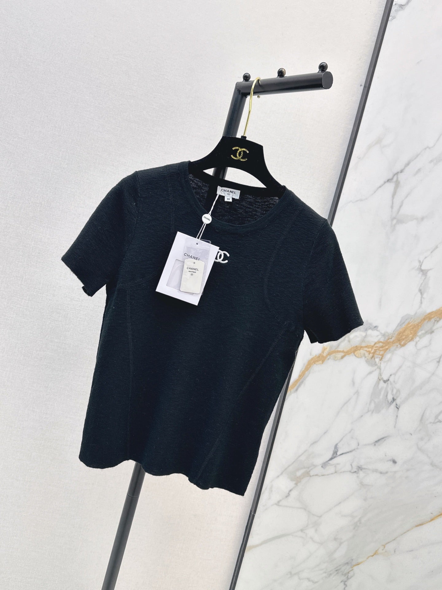 26FW New Vintage-Style Crew Neck Short-Sleeve Knit Top 🖤