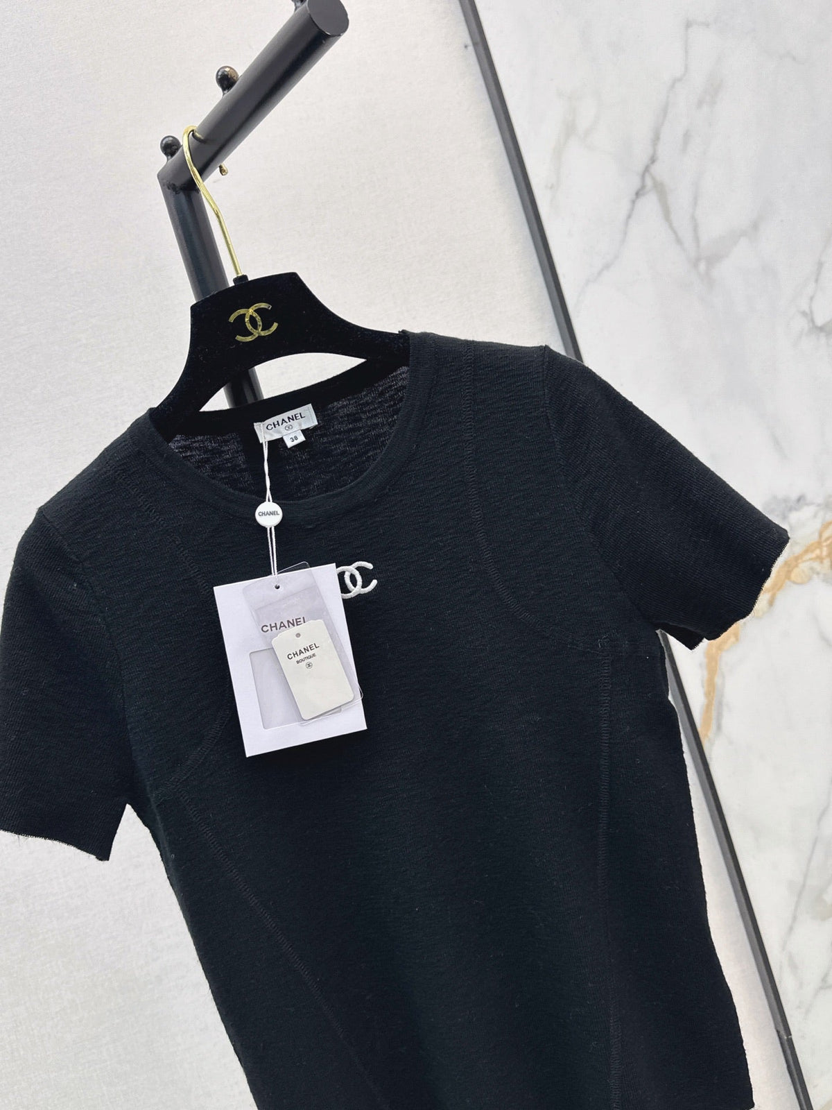 26FW New Vintage-Style Crew Neck Short-Sleeve Knit Top 🖤
