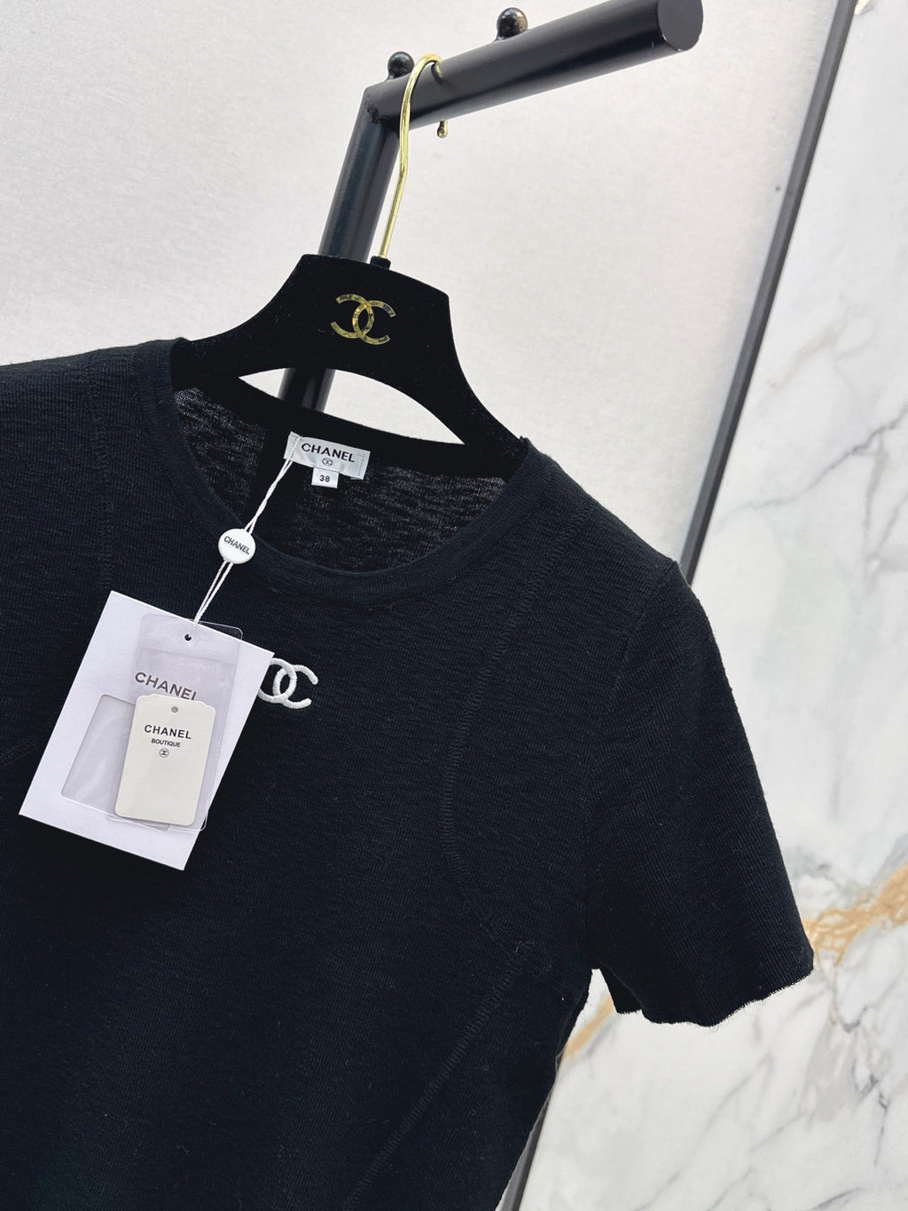 26FW New Vintage-Style Crew Neck Short-Sleeve Knit Top 🖤