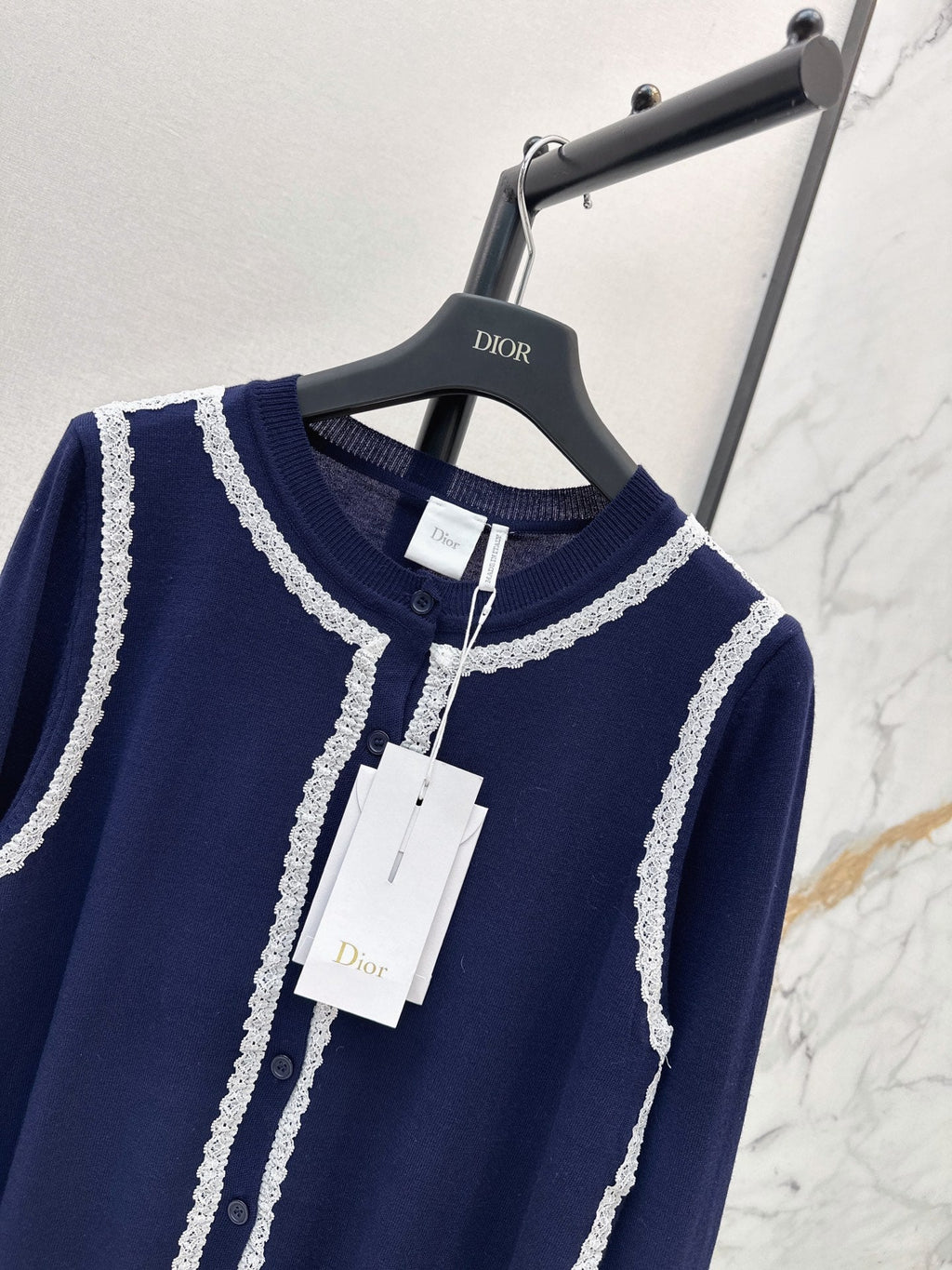 26FW New Garden Series Wool Cardigan with Contrast Trim 🖤