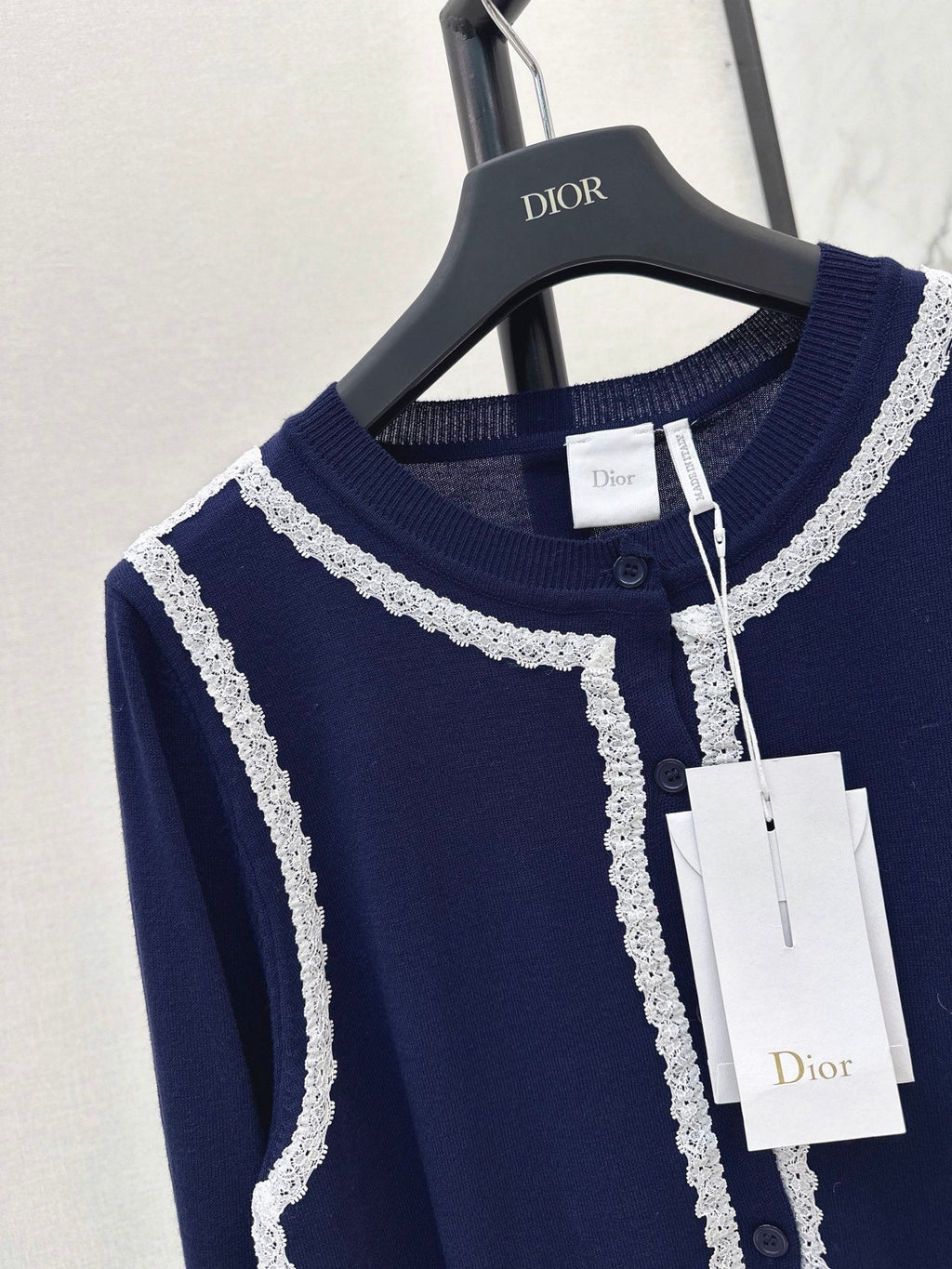26FW New Garden Series Wool Cardigan with Contrast Trim 🖤
