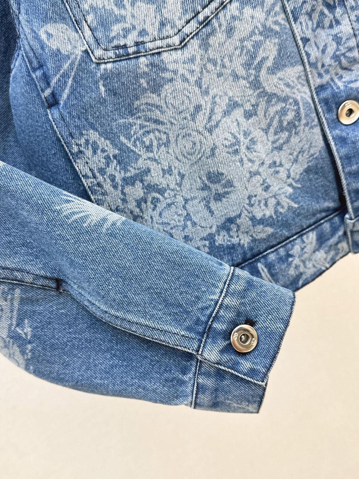 26FW New Jacquard Cropped Denim Jacket 🩵