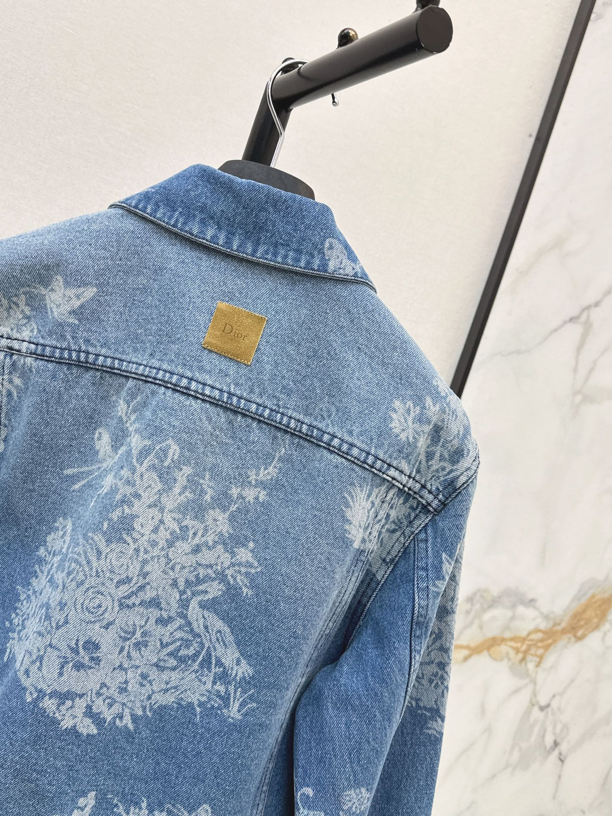 26FW New Jacquard Cropped Denim Jacket 🩵