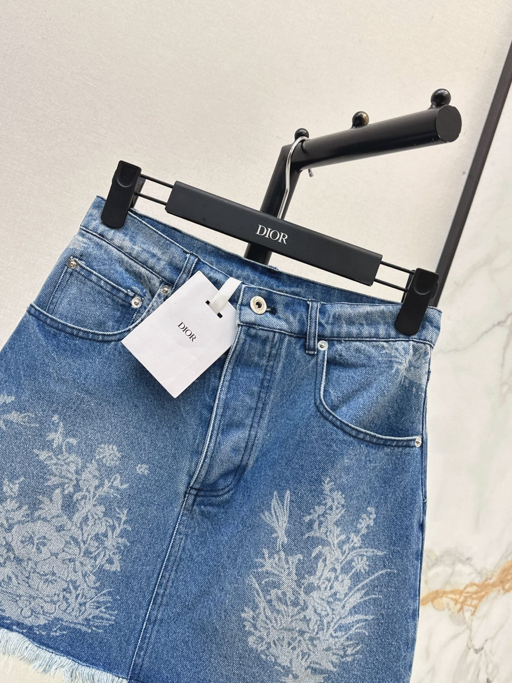 26FW New High-Waisted Jacquard Denim Skirt 🩵