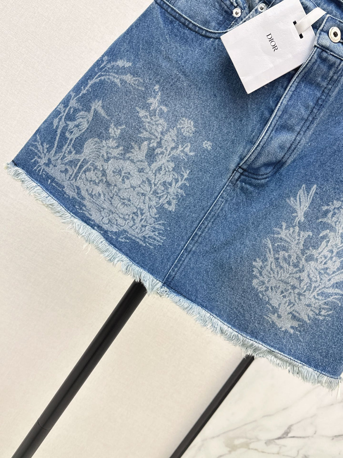 26FW New High-Waisted Jacquard Denim Skirt 🩵