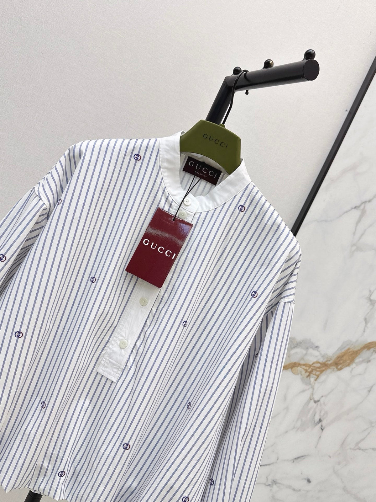 🔥Highest Quality🔥 26FW New Striped Print Loose-Fit Collared Shirt 🩵