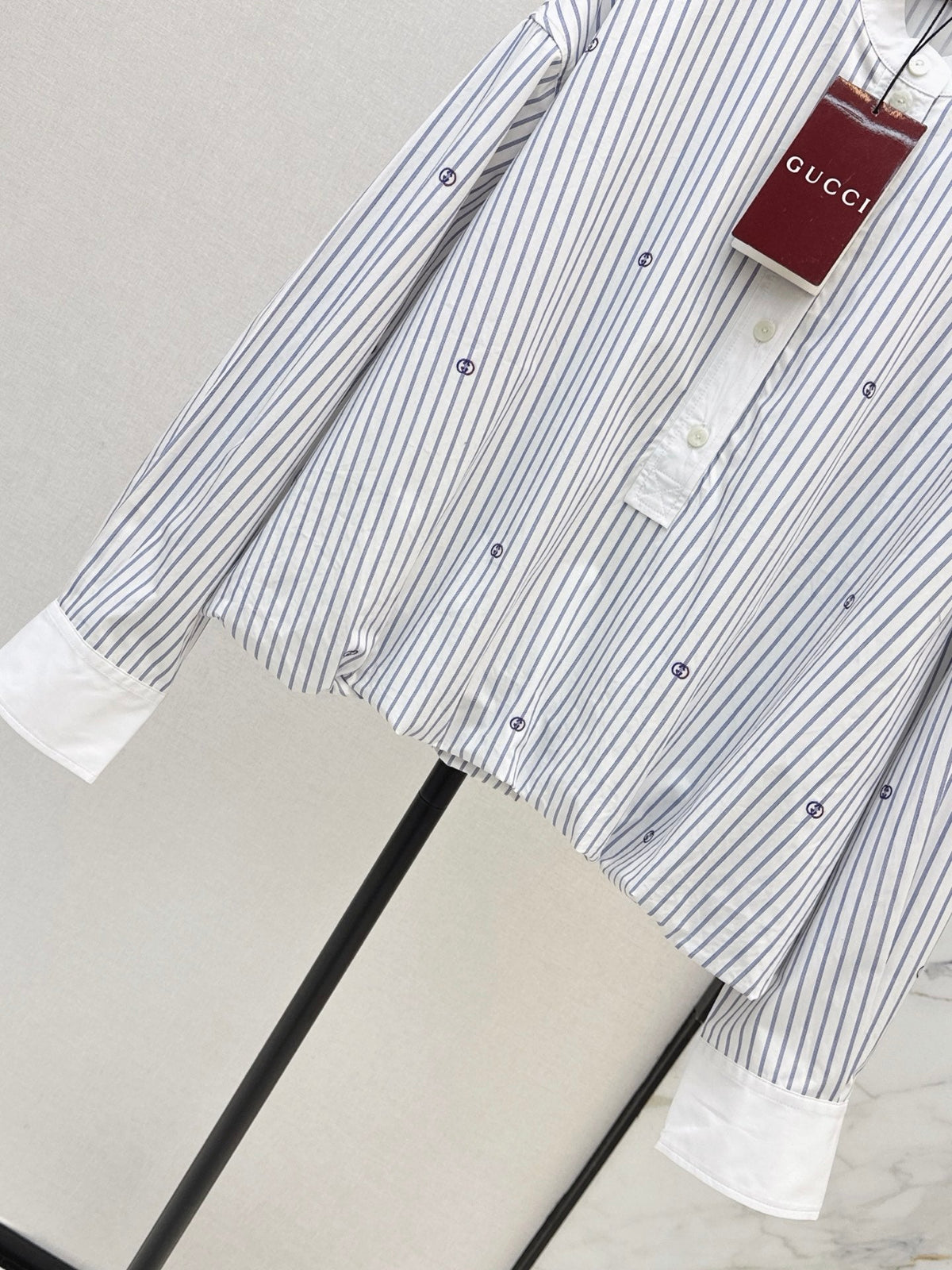 🔥Highest Quality🔥 26FW New Striped Print Loose-Fit Collared Shirt 🩵