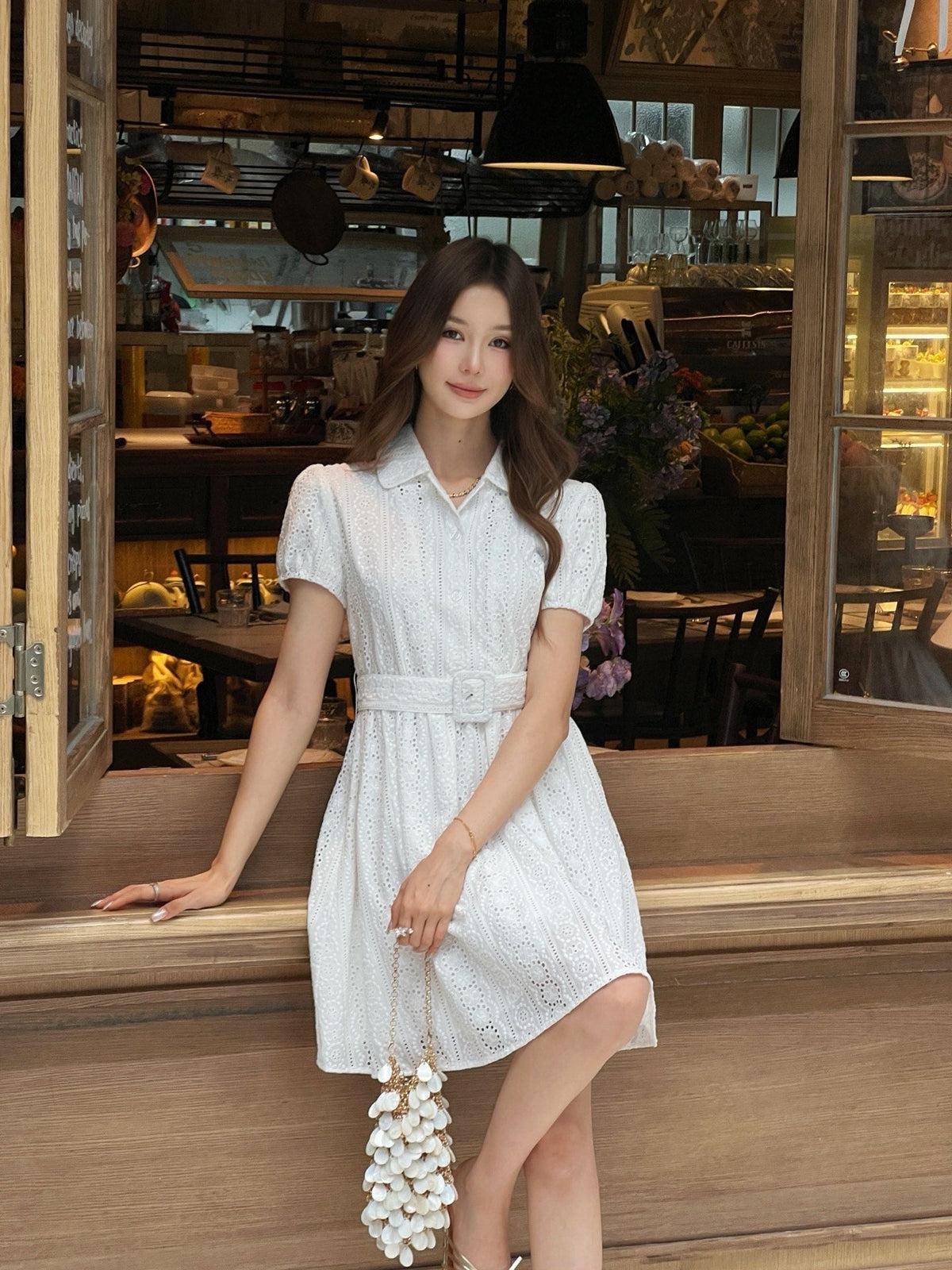 26FW New Cut-out Water-Soluble Embroidery Dress 🤍