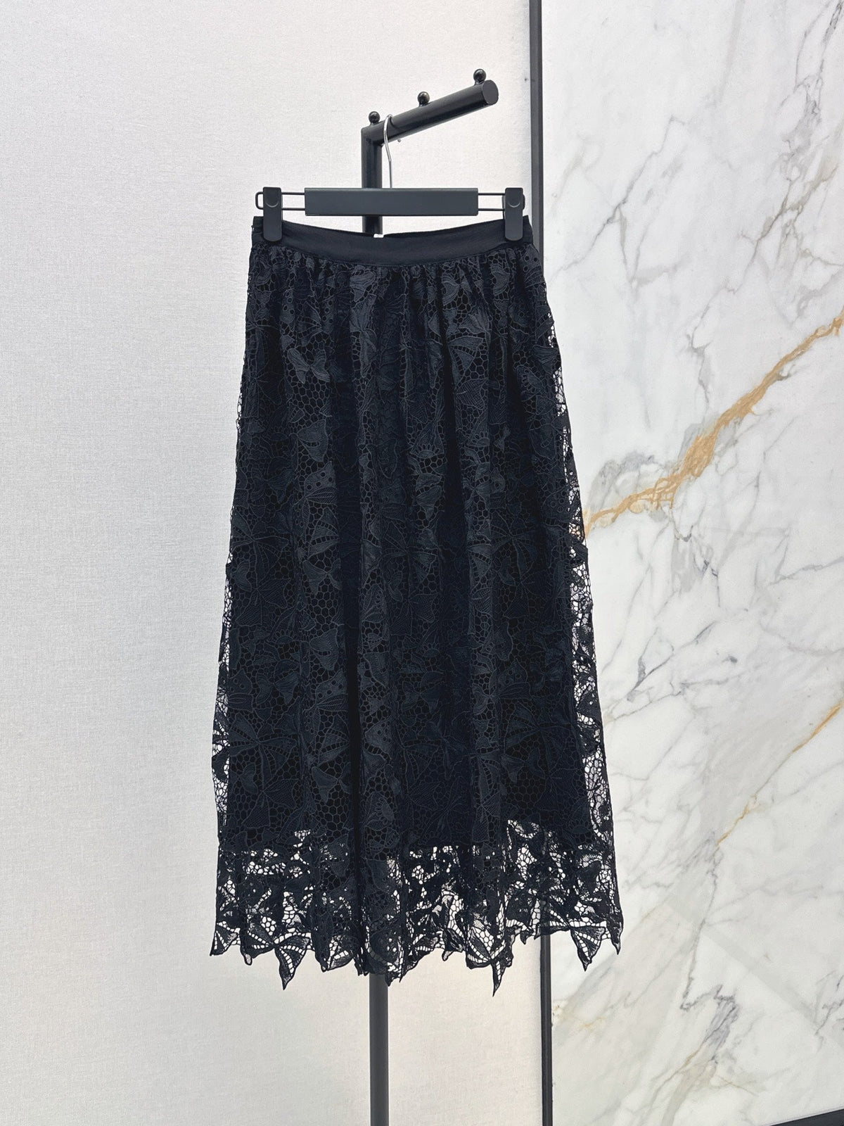 26FW New Water-Soluble Floral Embroidery Skirt 🖤