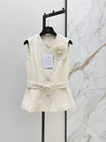 26FW New Sleeveless Knit Vest with 3D Floral Embellishment 🤍