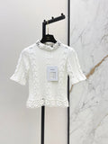 26FW New 3D-Texture Stand-Collar Knit Top 🤍