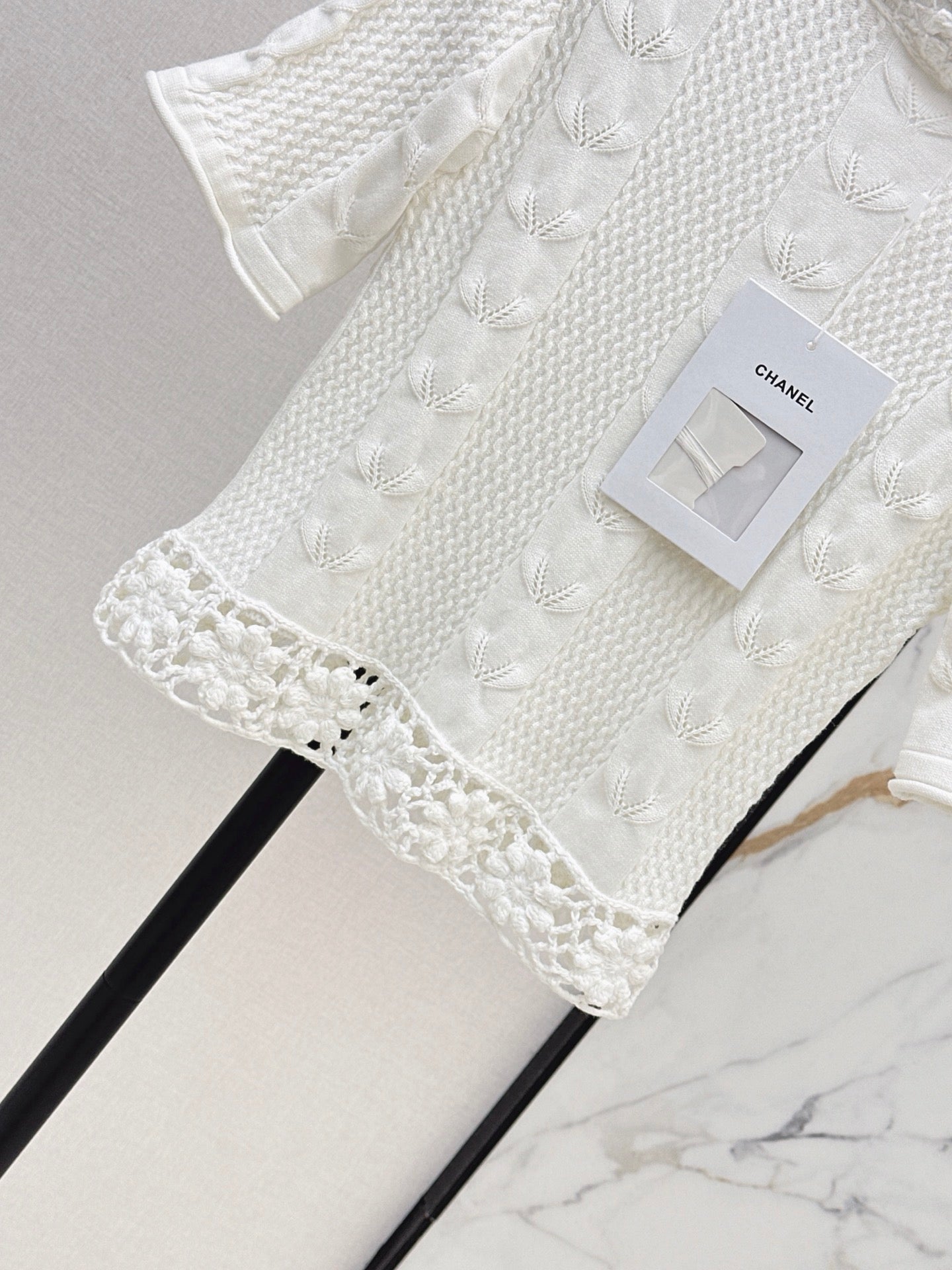 26FW New 3D-Texture Stand-Collar Knit Top 🤍