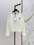 26FW New Textured Jacquard V-Neck Knit Cardigan 🤍