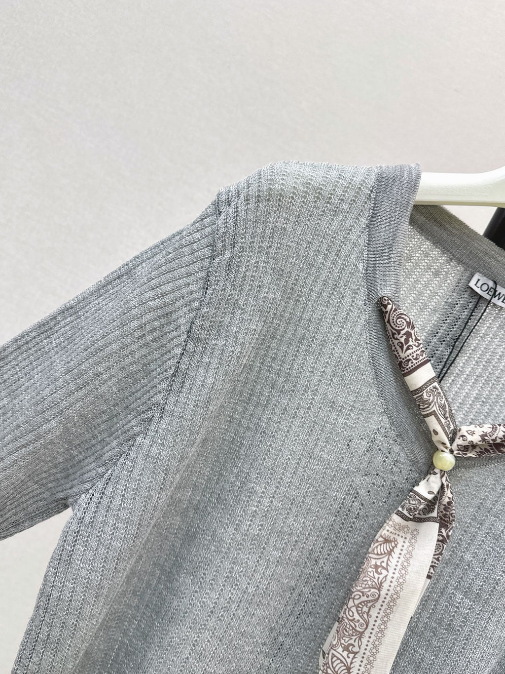 26FW New Long-Sleeved Knit Top with Scarf-Tie Detail 🤍