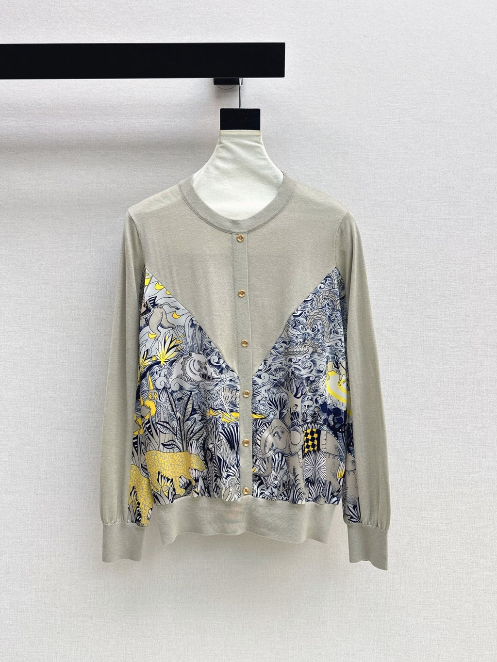 26FW New Printed Panel Knit Cardigan 🖤