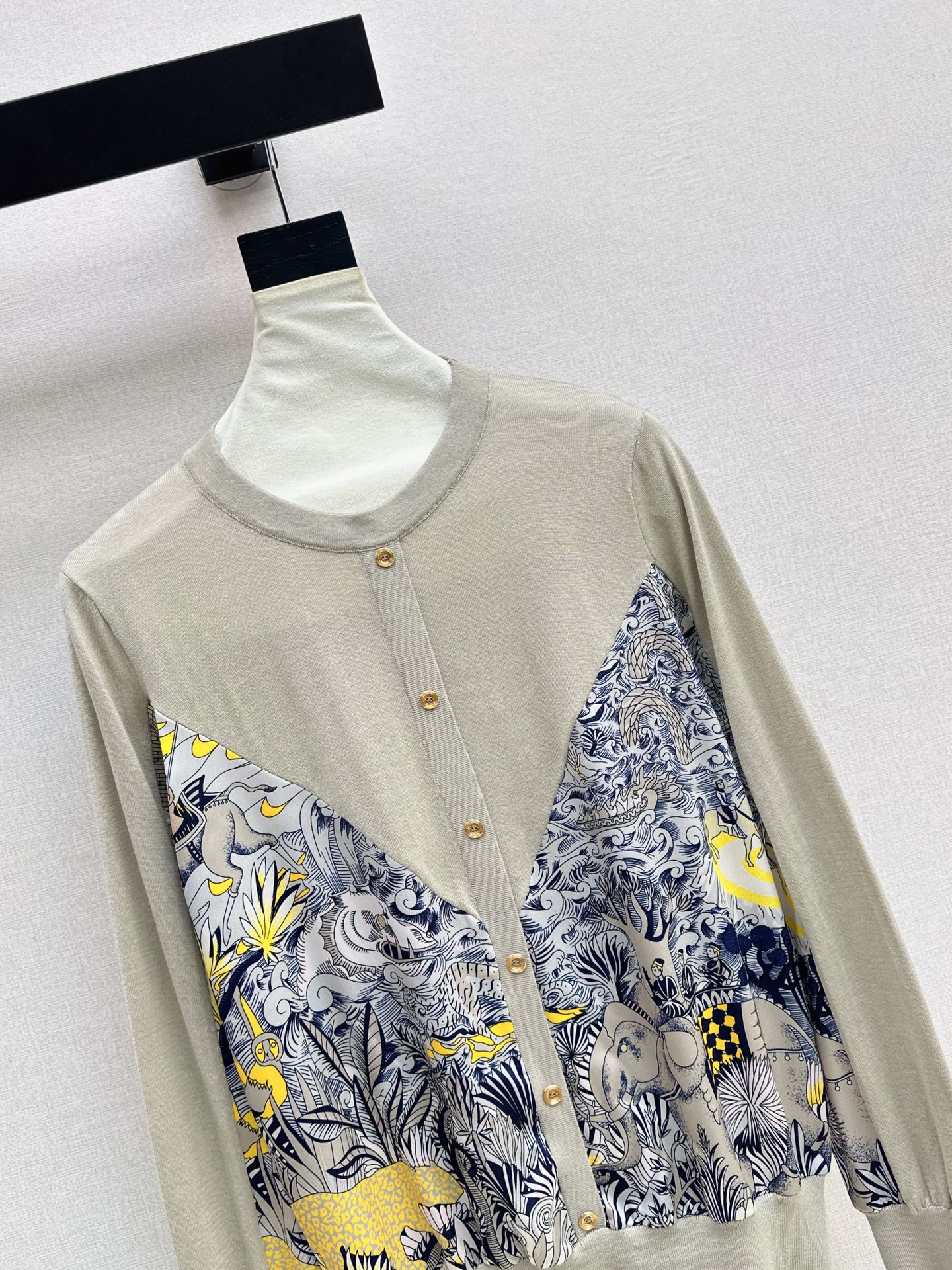 26FW New Printed Panel Knit Cardigan 🖤