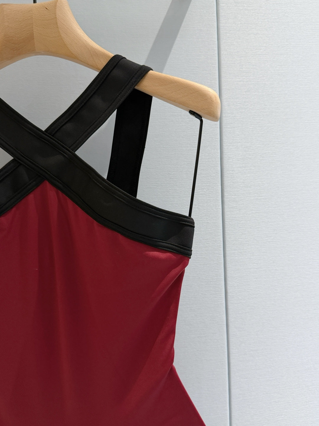 26FW New Dark Red One-Piece Swimsuit👙