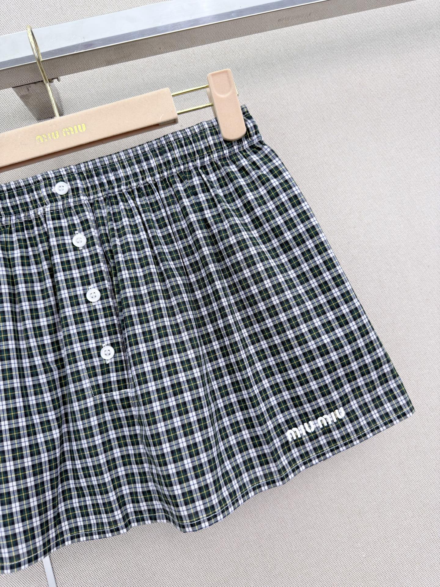 🔥Highest Quality🔥26FW New Plaid Mini Skirt with Elastic Waist