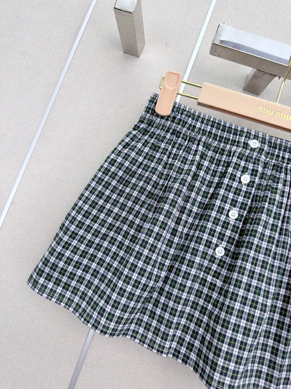 🔥Highest Quality🔥26FW New Plaid Mini Skirt with Elastic Waist