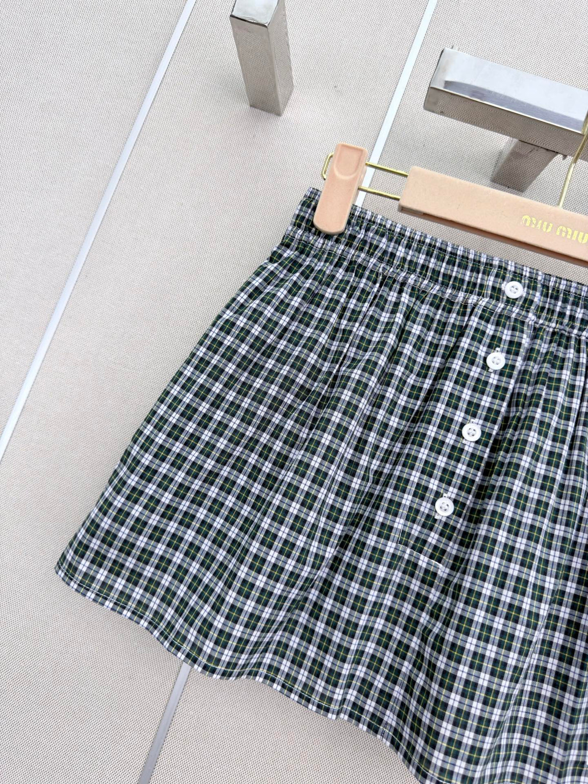 🔥Highest Quality🔥26FW New Plaid Mini Skirt with Elastic Waist